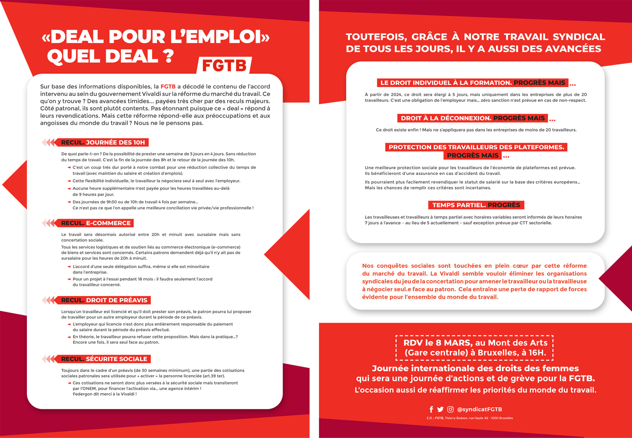 Tract deal pour l'emploi